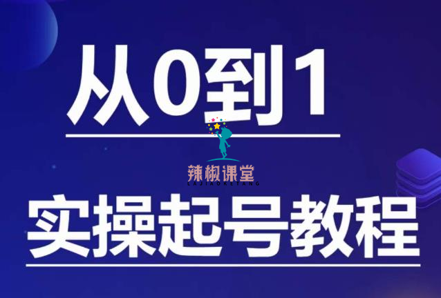 石野·小白起号实操教程，​掌握各种起号的玩法技术，了解流量的核心