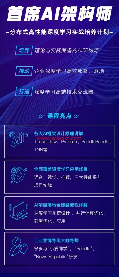 贪心科技-首席AI架构师 分布式高性能深度学习实战培养计划