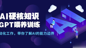 AI硬核知识-GPT喂养训练，自动化工作，带你了解AI的能力边界（10节课）