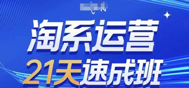 淘系运营21天速成班，0基础轻松搞定淘系运营，不做假把式(更新24年8月)