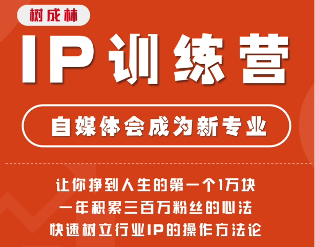 树成林教育-IP训练营第二期官方售价699元